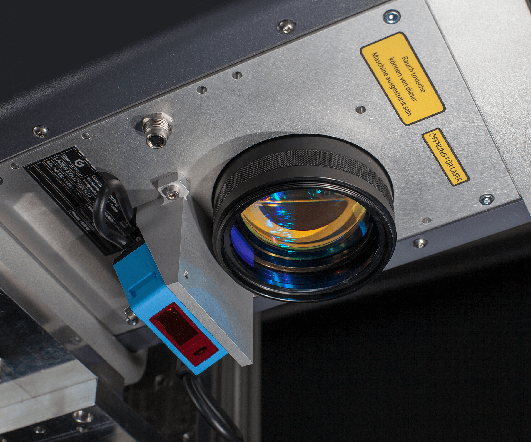 Lente focal maquina laser